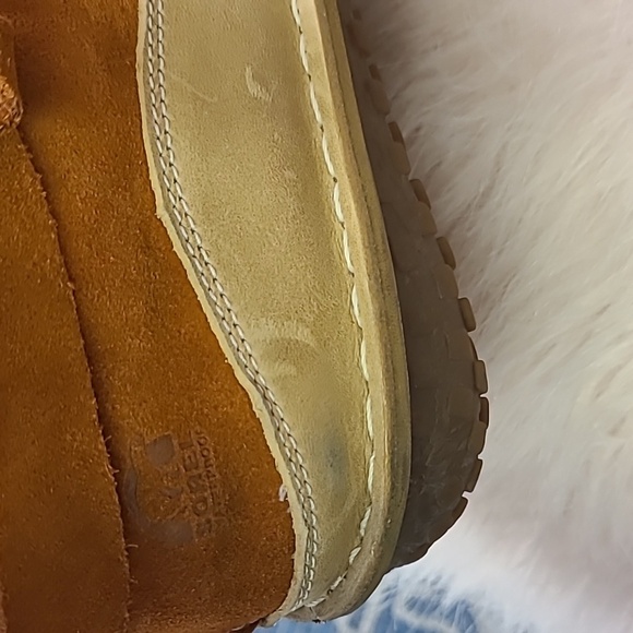 Sorel Womens Tootega Tan Suede Round Toe Ankle Winter Boots sz 6, 5.5, 5 - Picture 12 of 14